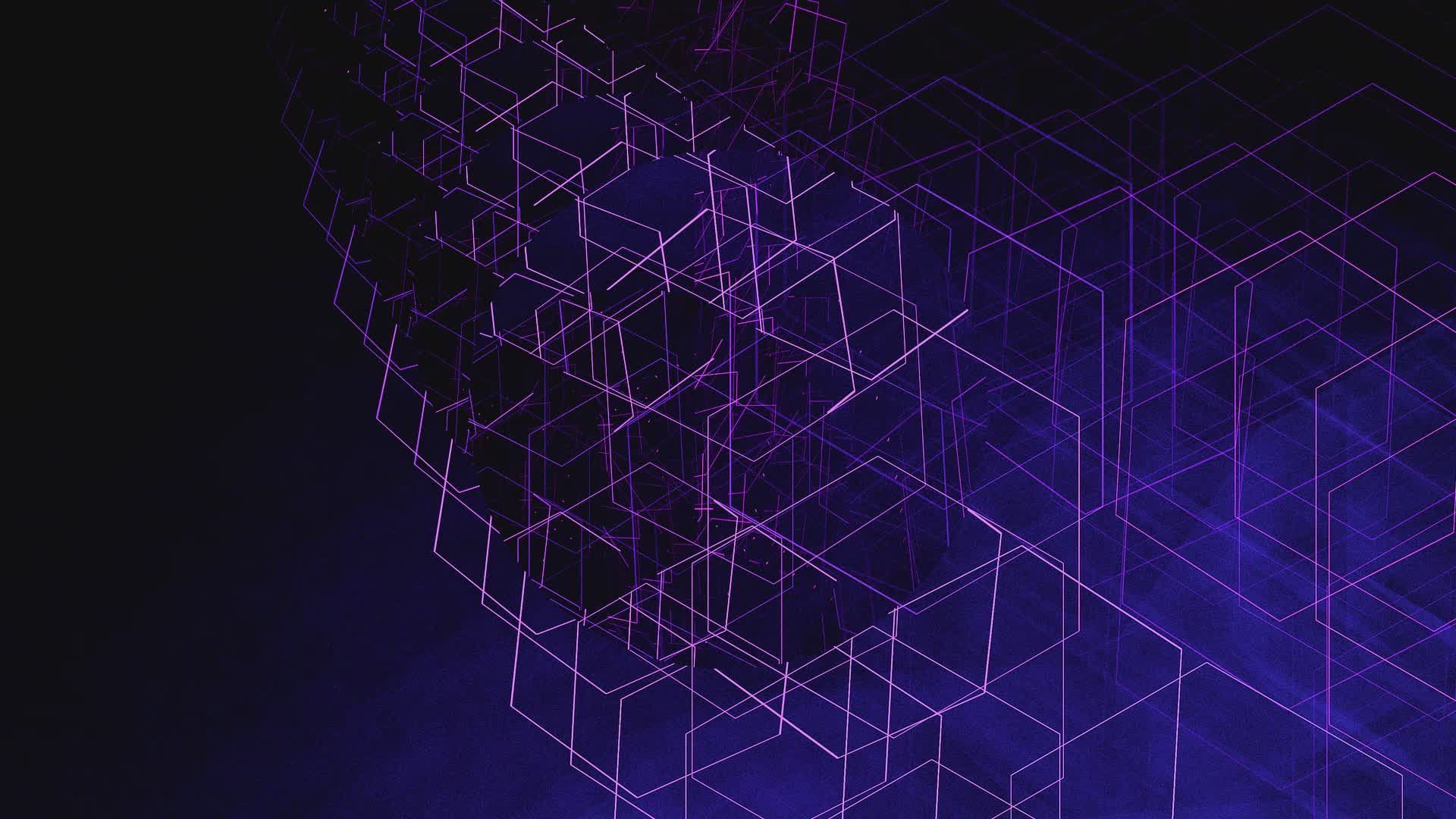 1920x1080 Dynamic Abstract Geometric Animation Loop Free Stock Video Footage, Royalty Free 4K & HD Video Clip