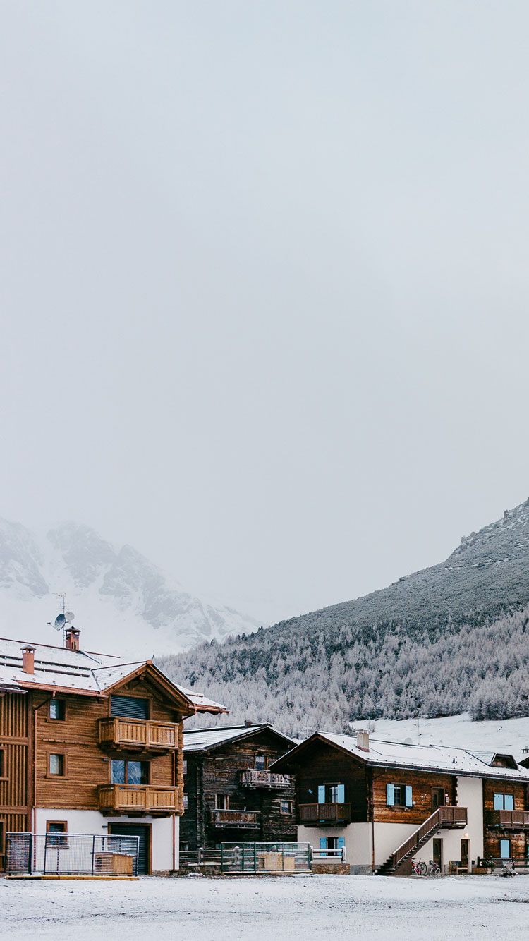 750x1334 VILLAGE IN ALPS IPhone Wallpaper Google Graphic Designs Collection