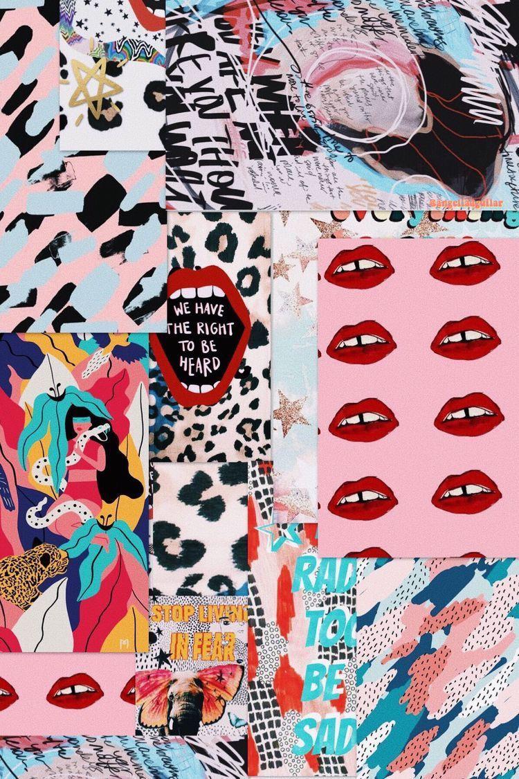 750x1125 Kawaii Wallpaper Pop Art Collage .