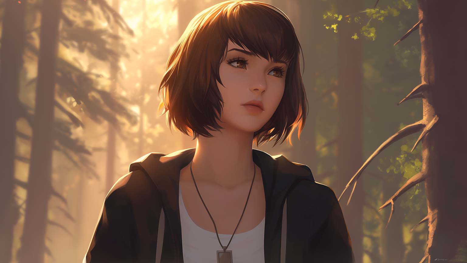 1536x864 Max Caulfield Forest 4K Wallpaper is Strange Wallpaper PC