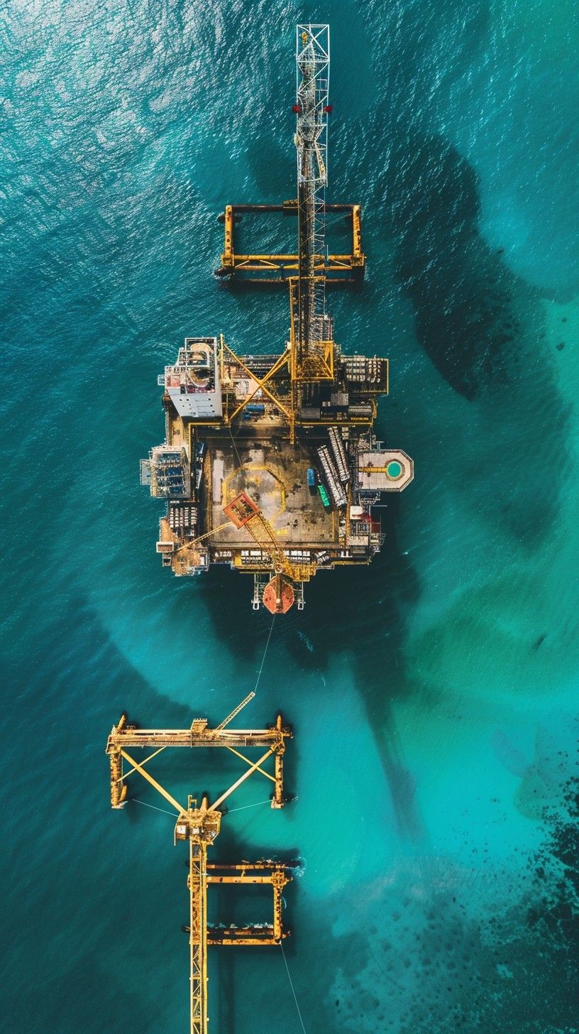 816x1456 Download Ocean Oil Platform Image, Industry, Platform