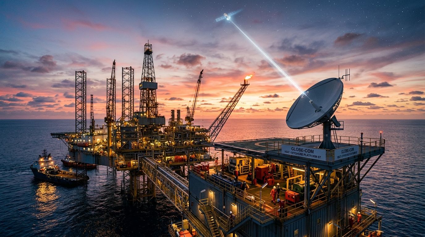 1376x768 VSAT Satellite Internet for Oil & Gas