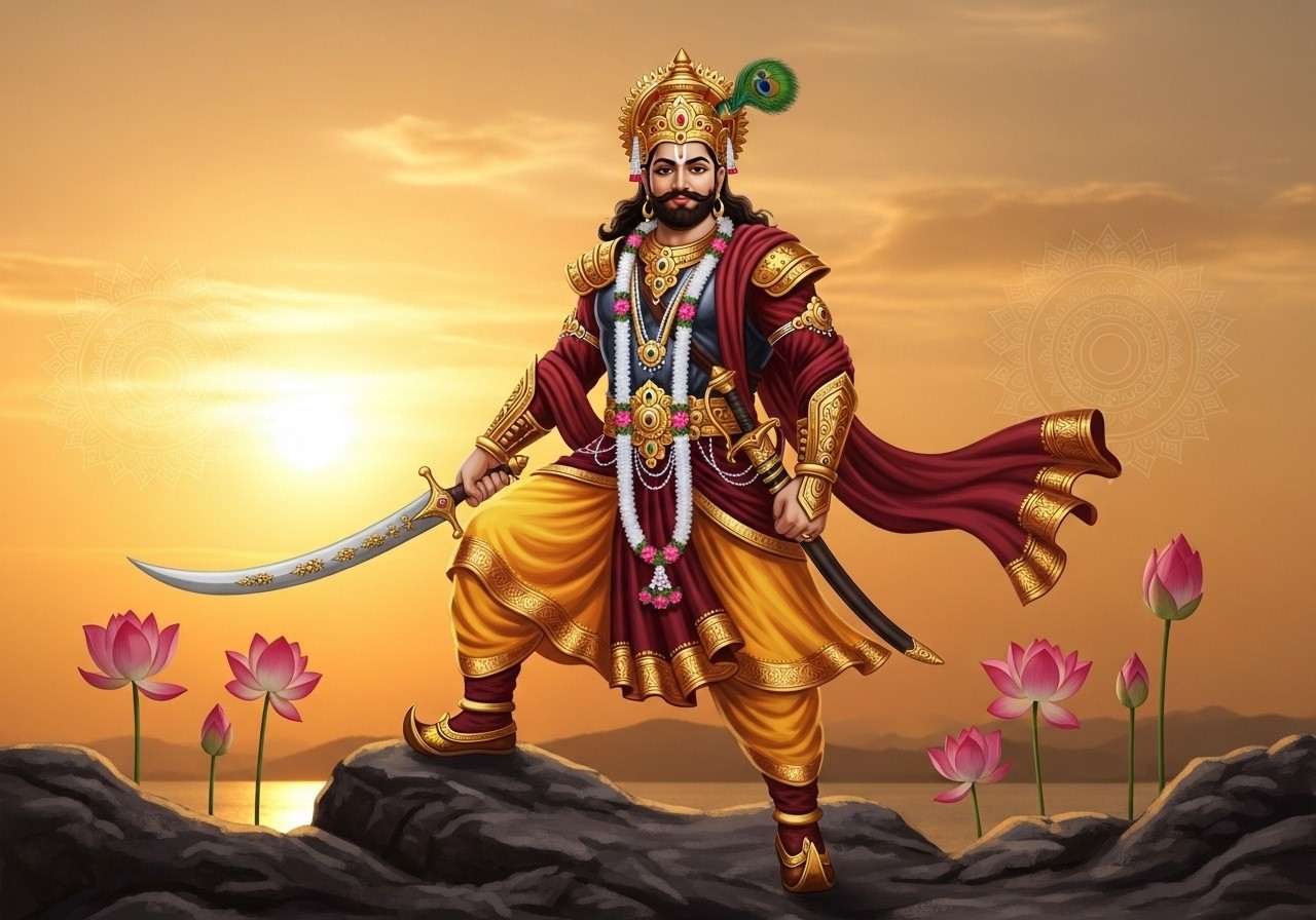 1280x896 The Mighty Warrior Bappa Rawal: Examines Legends Sword Stature's Biggest Dashakarma Bhandar