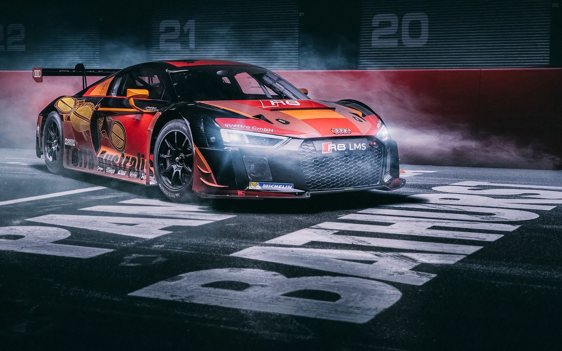 1920x1200 Audi R8 Quattro LMS Wallpaper