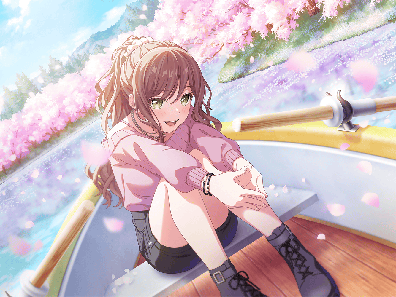 1334x1002 Lisa Imai Swaying in Sakura's Shade. Bestdori! Ultimate BanG Dream! GBP Resource Site