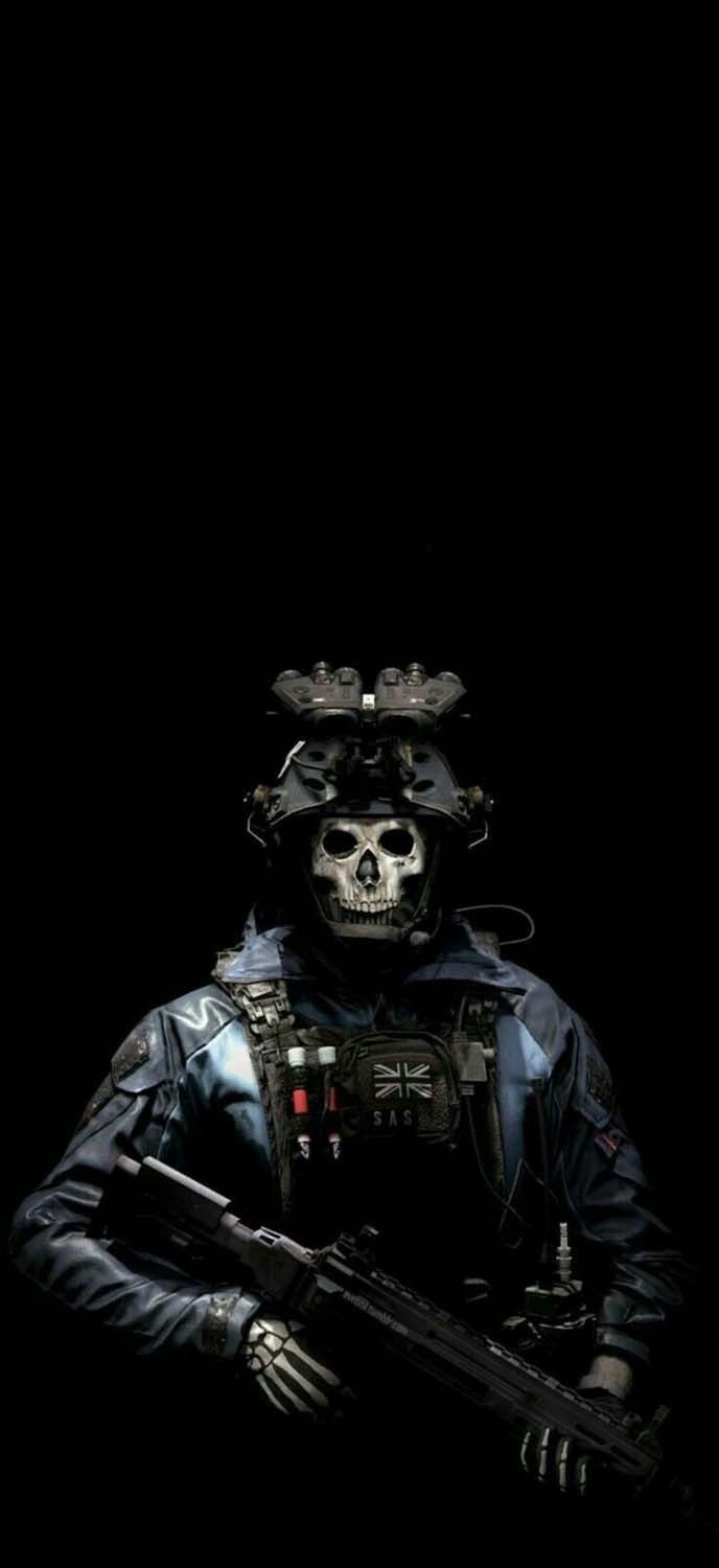 688x1500 CoD Ghost iPhone Wallpaper