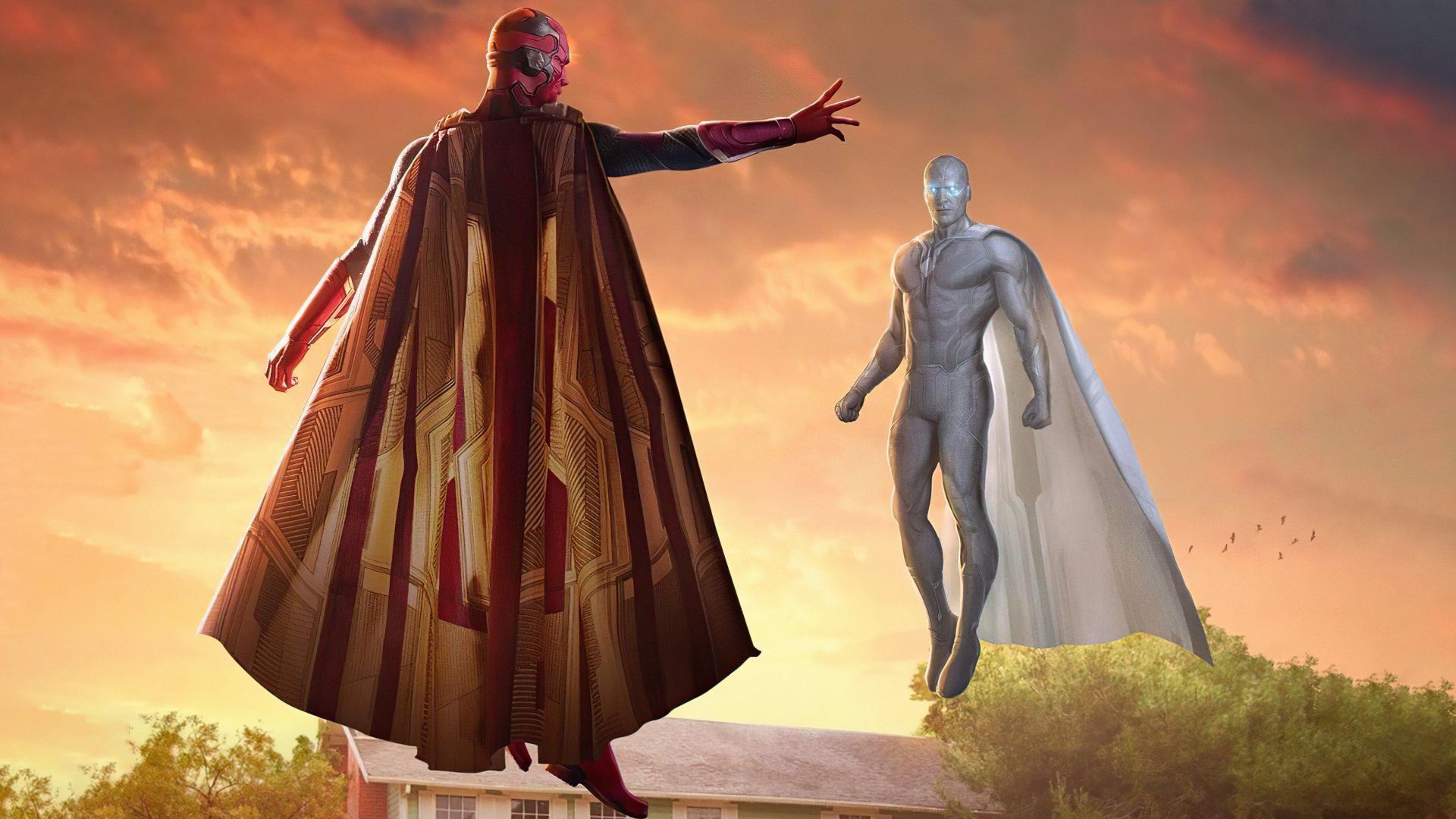 1920x1080 WandaVision: Vision & White Vision
