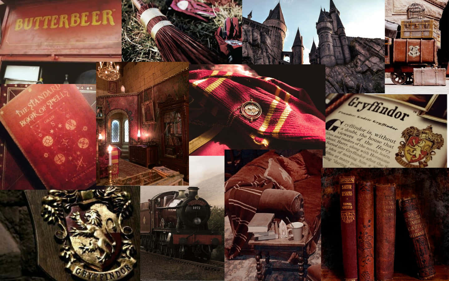 1440x900 Download Welcome to Gryffindor Aesthetic Wallpaper