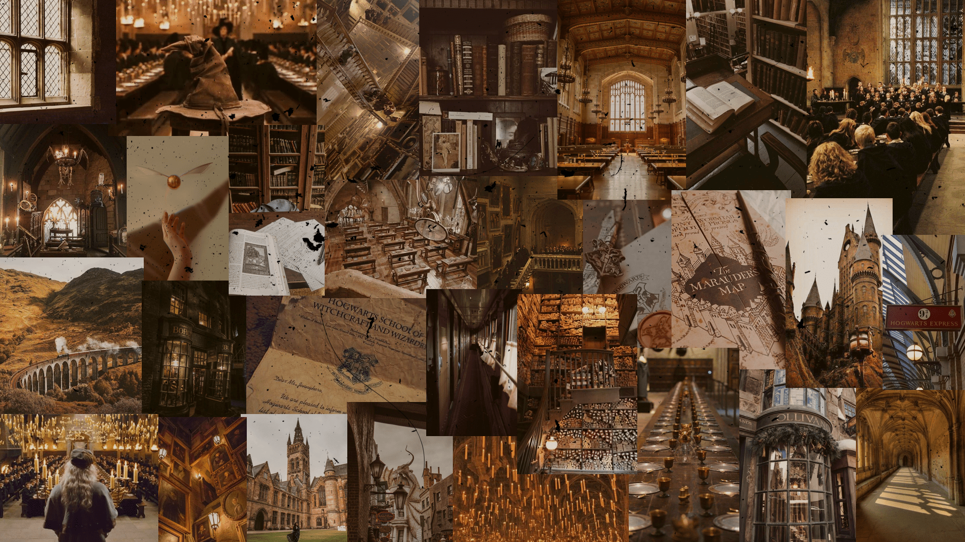 1920x1080 Harry Potter Aesthetic Computer Wallpaper