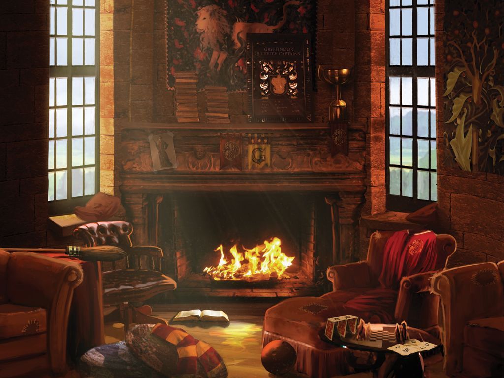 1024x768 Gryffindor Common Room Wallpaper
