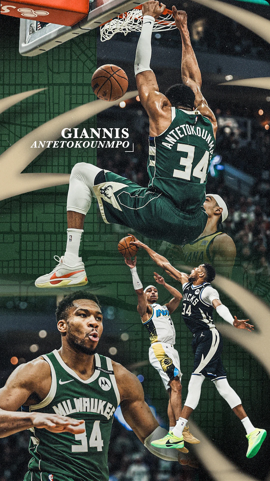 1080x1920 Milwaukee Bucks on X: Fresh Giannis wallpaper for your phone. / X