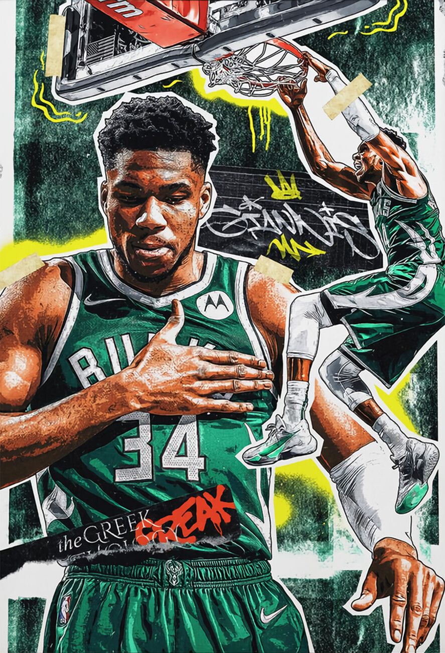 887x1300 Poster Giannis basketball player