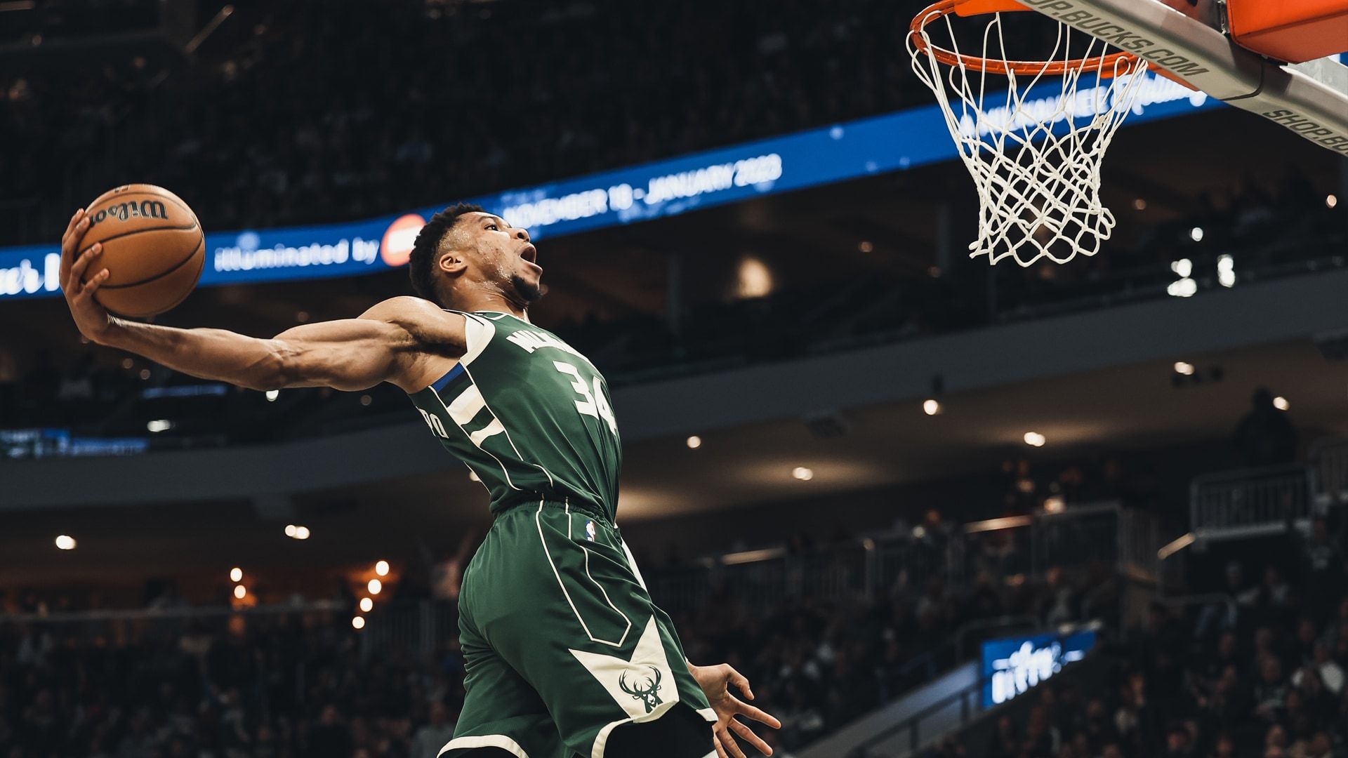 1920x1080 Giannis Antetokounmpo 55 Points vs. Wizards.3.22