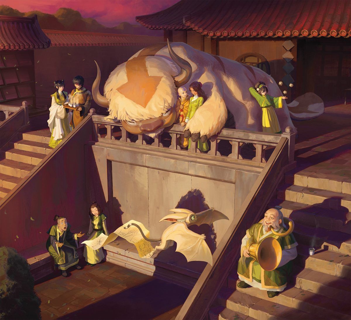 1200x1093 Slideshow: Avatar: The Last Airbender x Magic: The Gathering Time at the Jasmine Dragon Scene Box