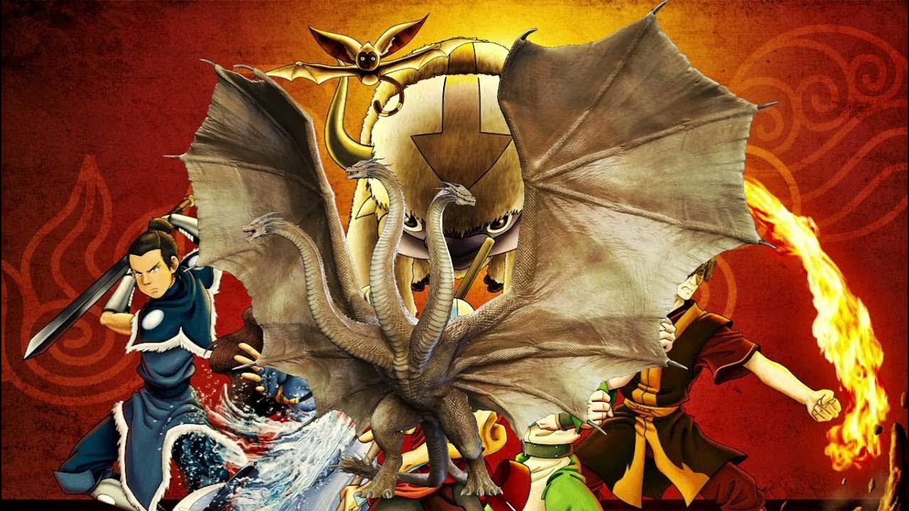 1280x720 What If Ghidorah was in Avatar the Last Air Bender?