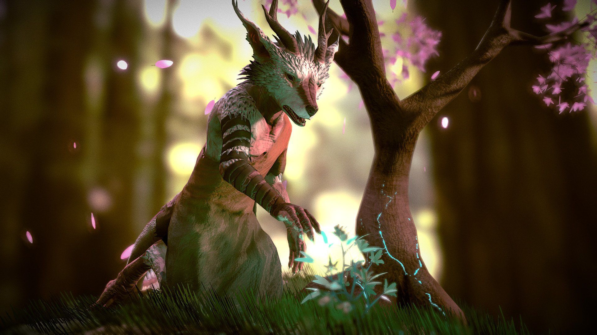 1920x1080 Dragon Spirit (VRChat Avatar) model by Justin Ethington [6cd80c7]