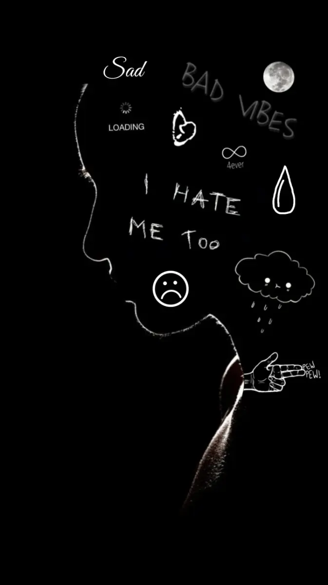 673x1198 Bad Vibe Sad wallpaper