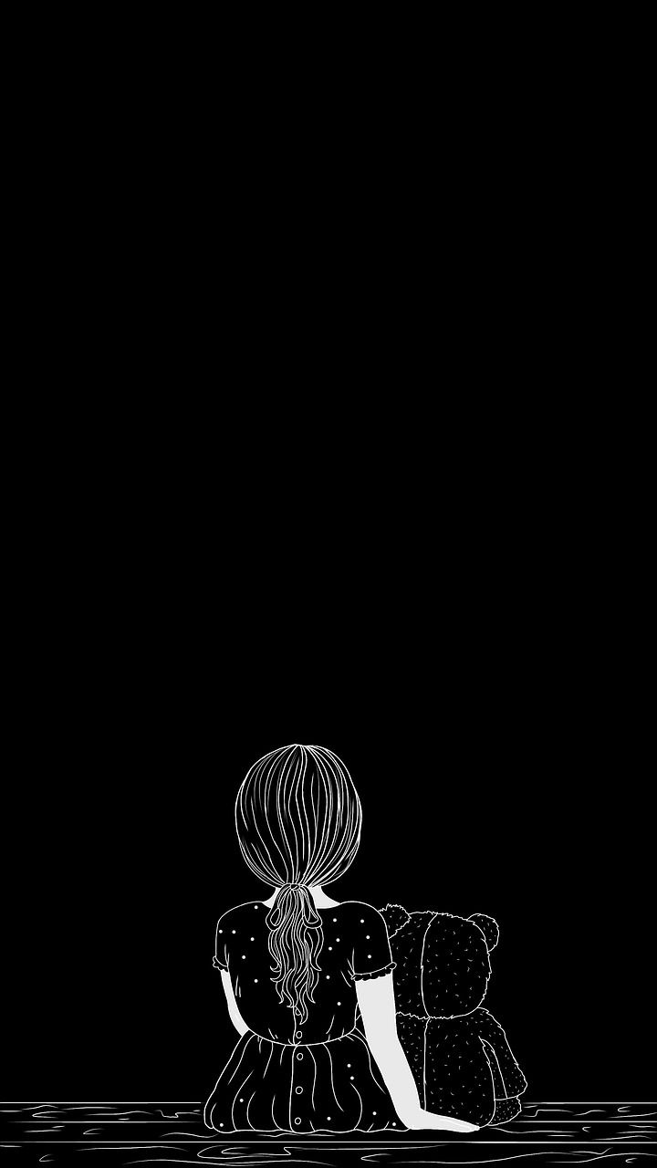 720x1280 Download Girl Sad Girl Child. Royalty Free Stock Illustration Image