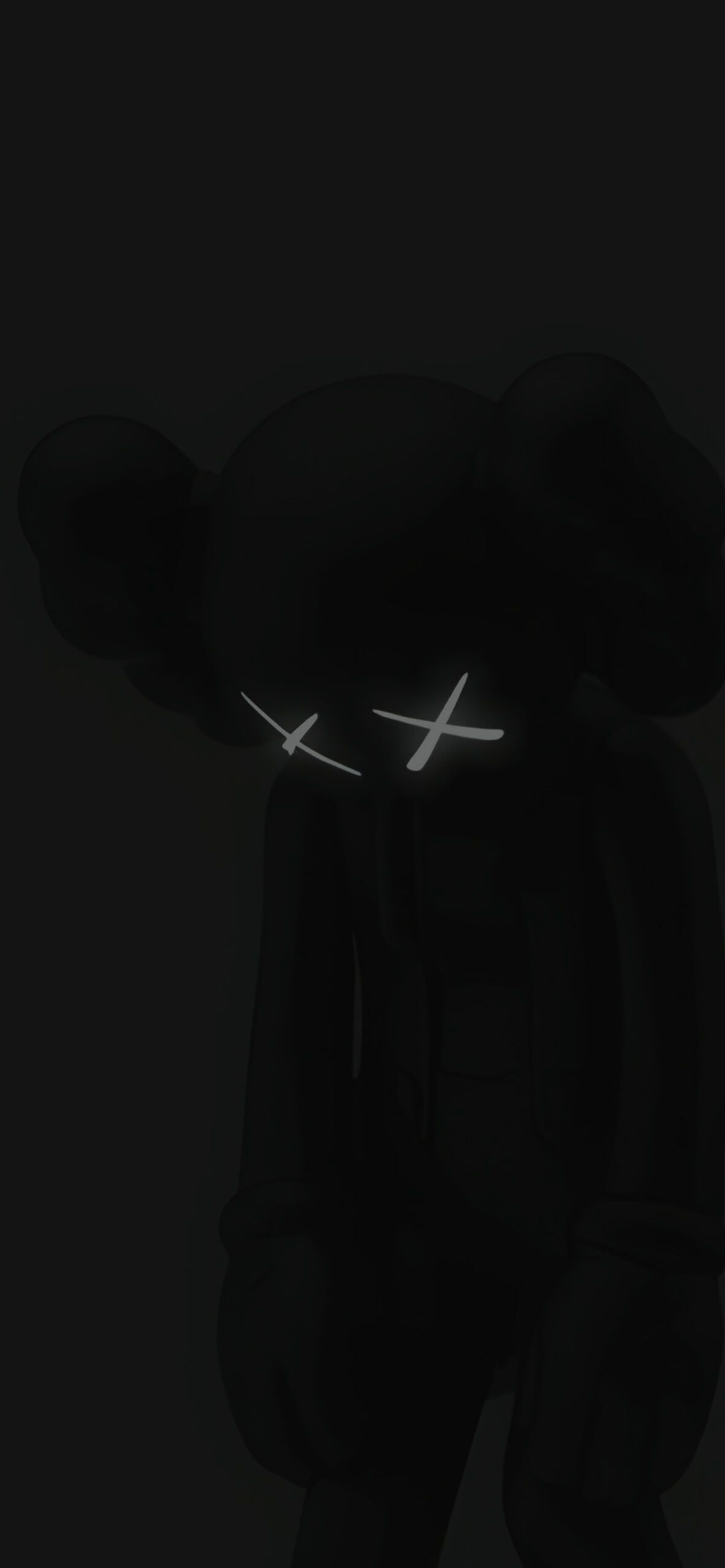 1183x2560 KAWS Sad Face Wallpaper Aesthetic Wallpaper for iPhone