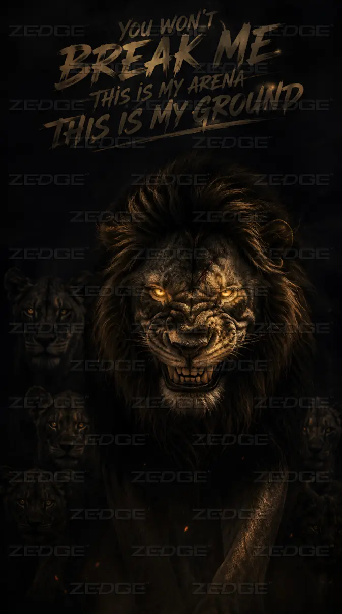 673x1206 This is my ARENA, LION Mentality, golden dark wallpaper wallpaper