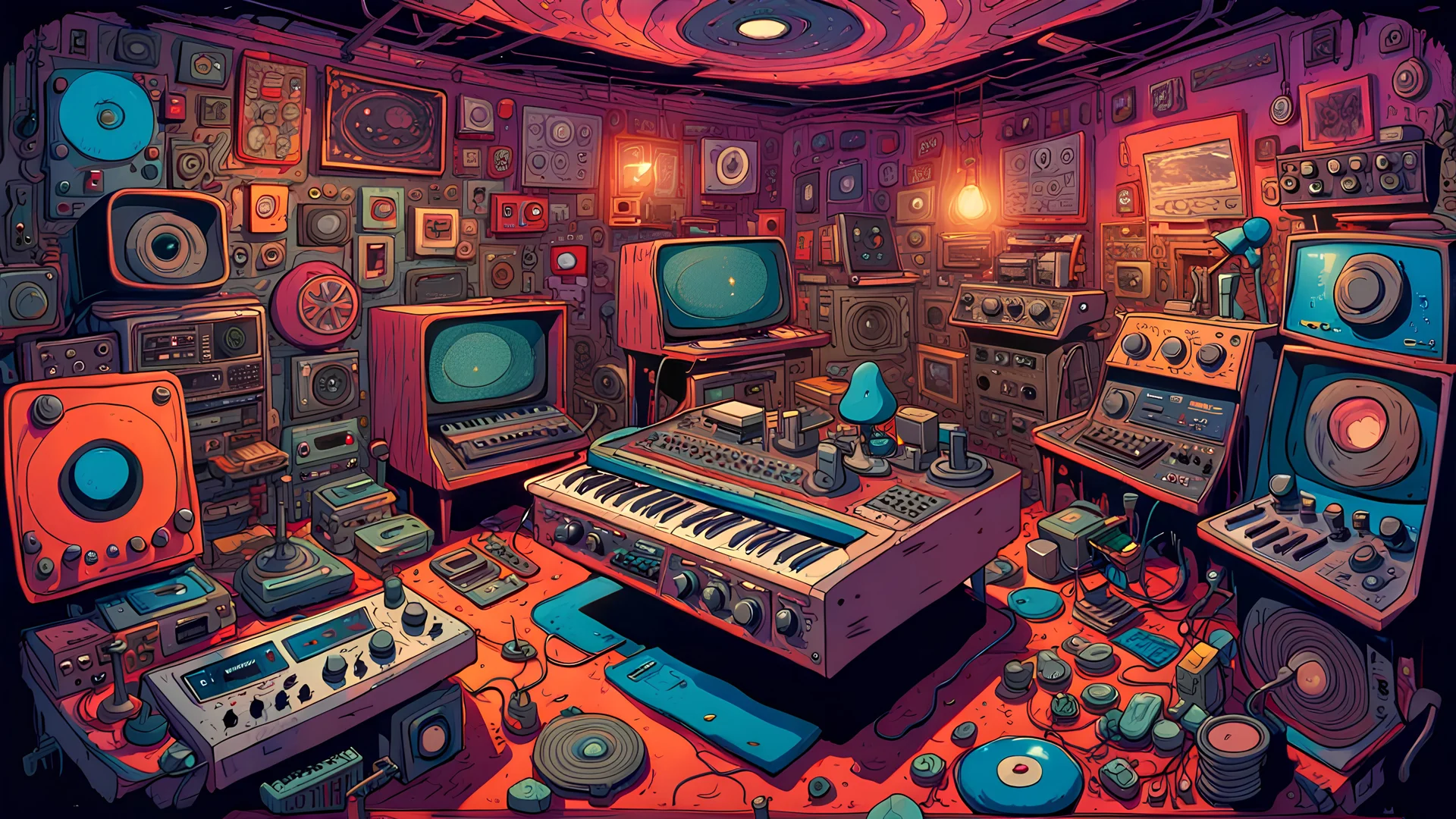 1920x1080 weird top view perspective) a trippy