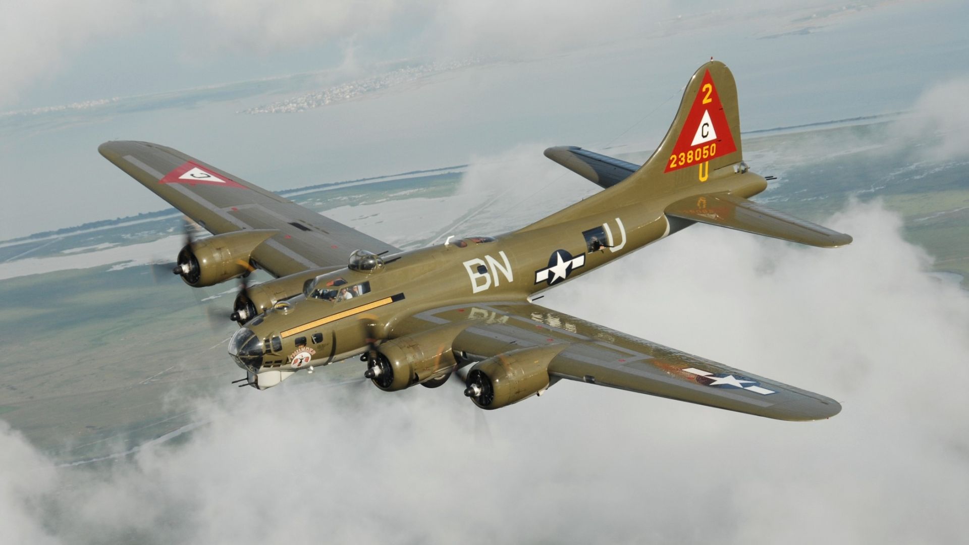 1920x1080 Free Boeing B 17 Flying Fortress 4K Wallpaper & Desktop HD Background for PC