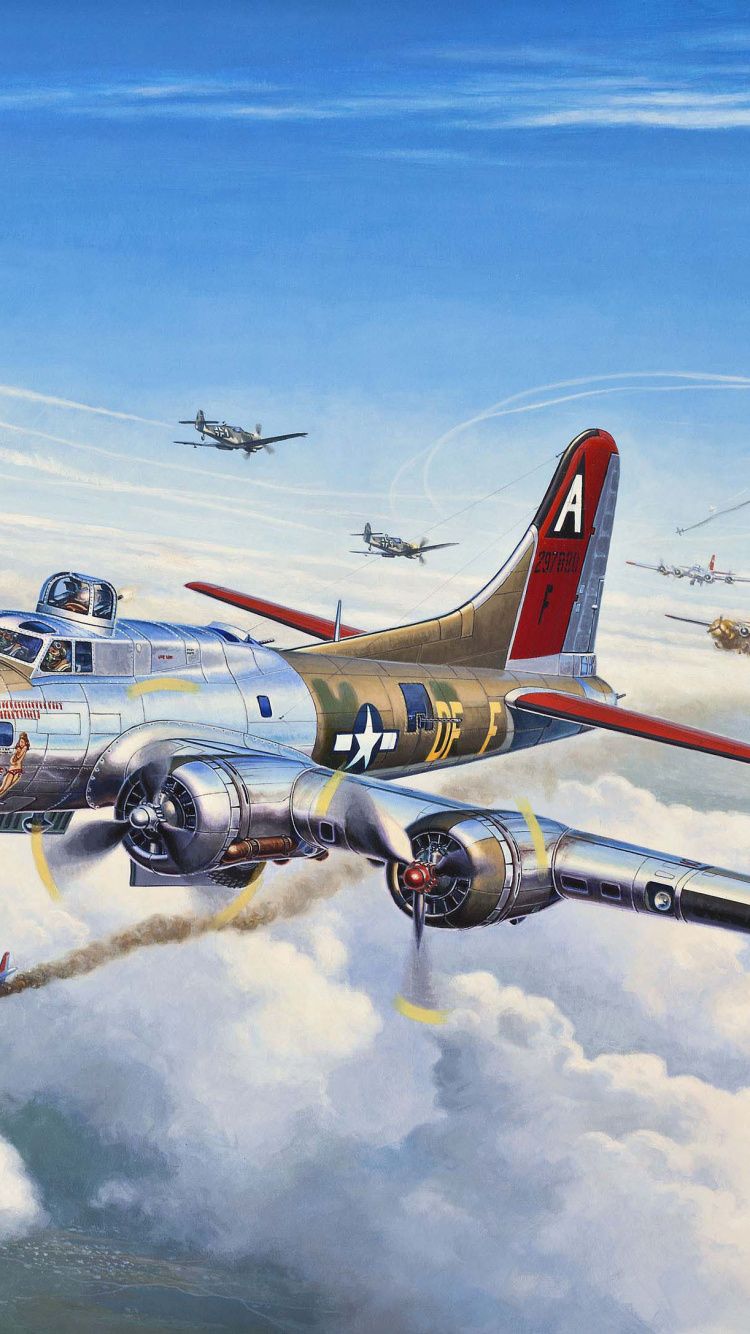 750x1334 Boeing B 17 Flying Fortress Wallpaper For Apple IPhone 6S, 8 [Retina HD]