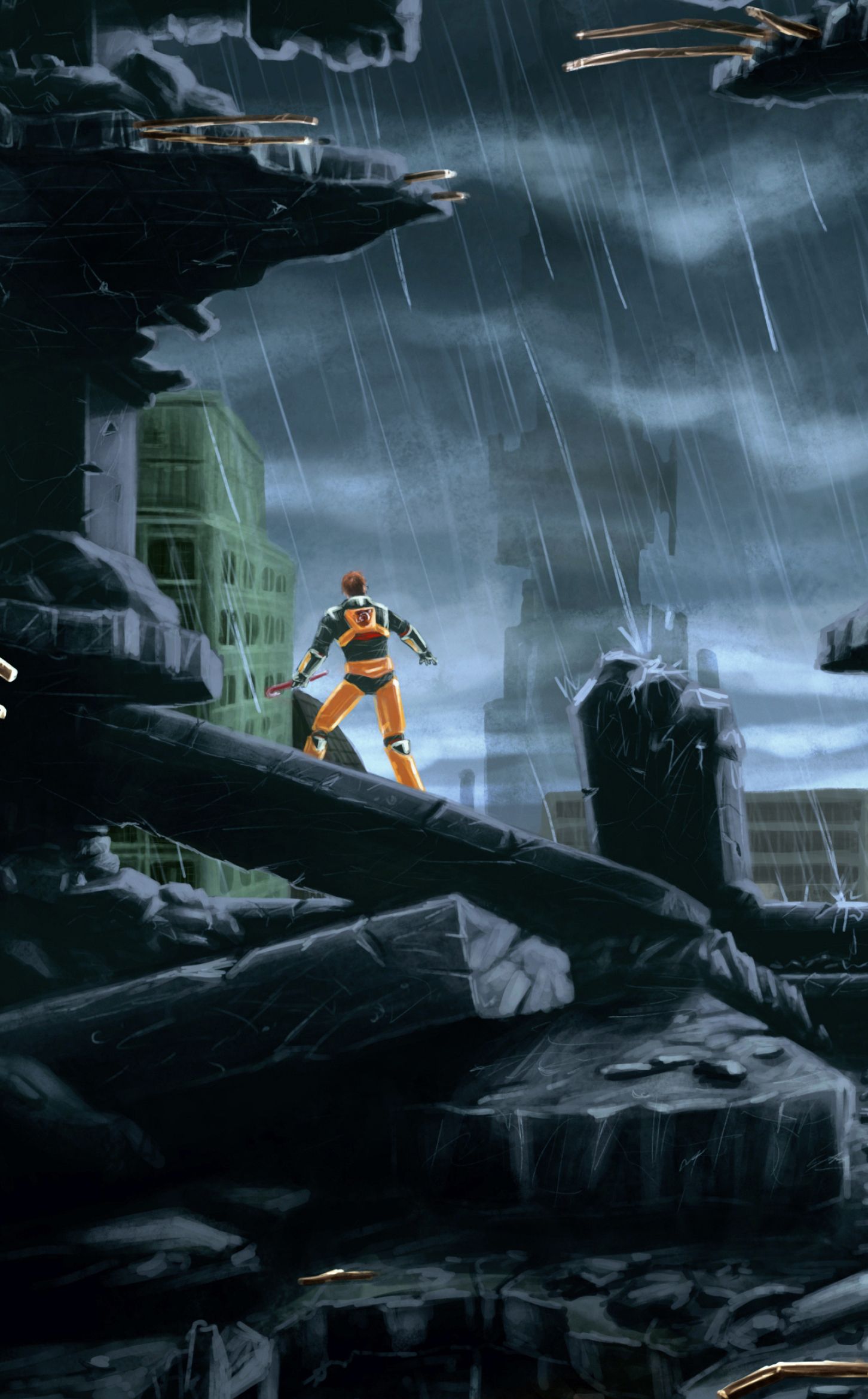 1452x2340 Half Life Wallpaper