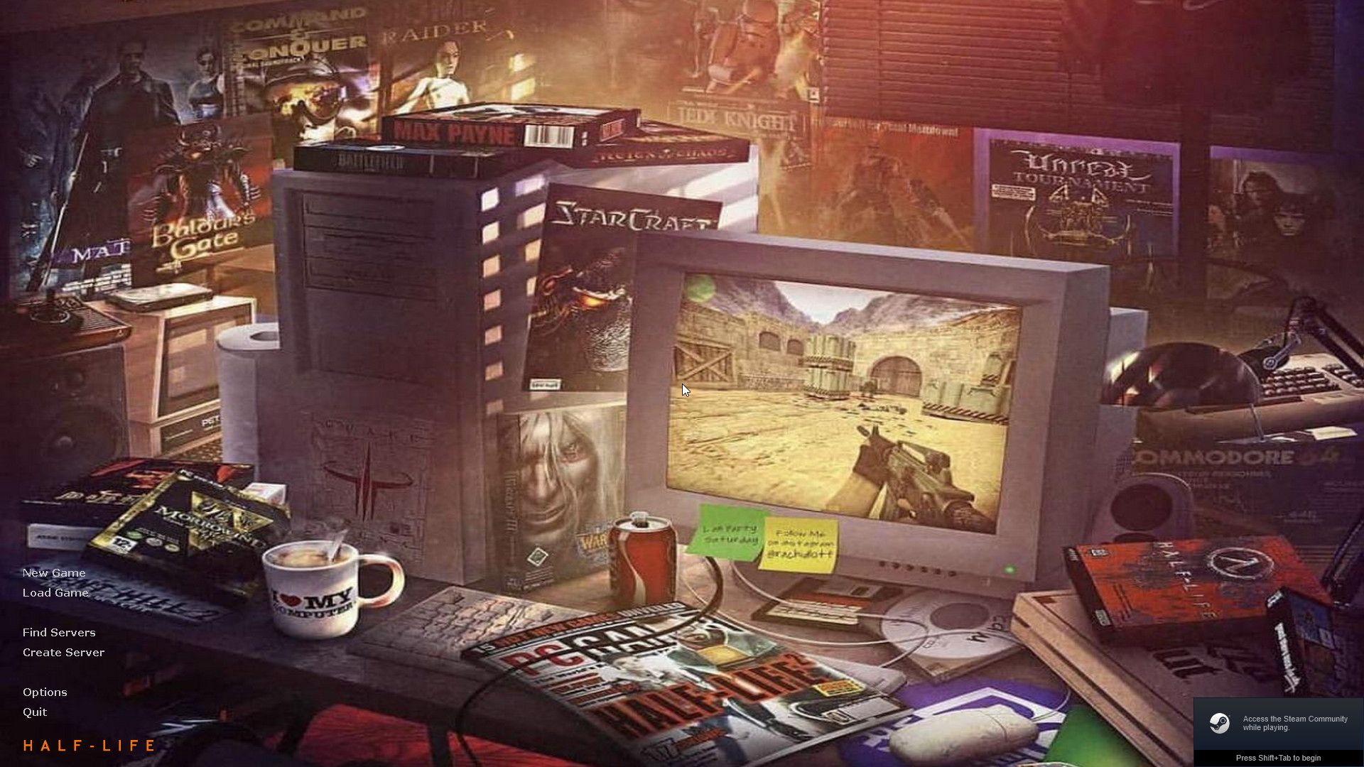 1920x1080 Half Life Nostalgia Background Mod For Half Life