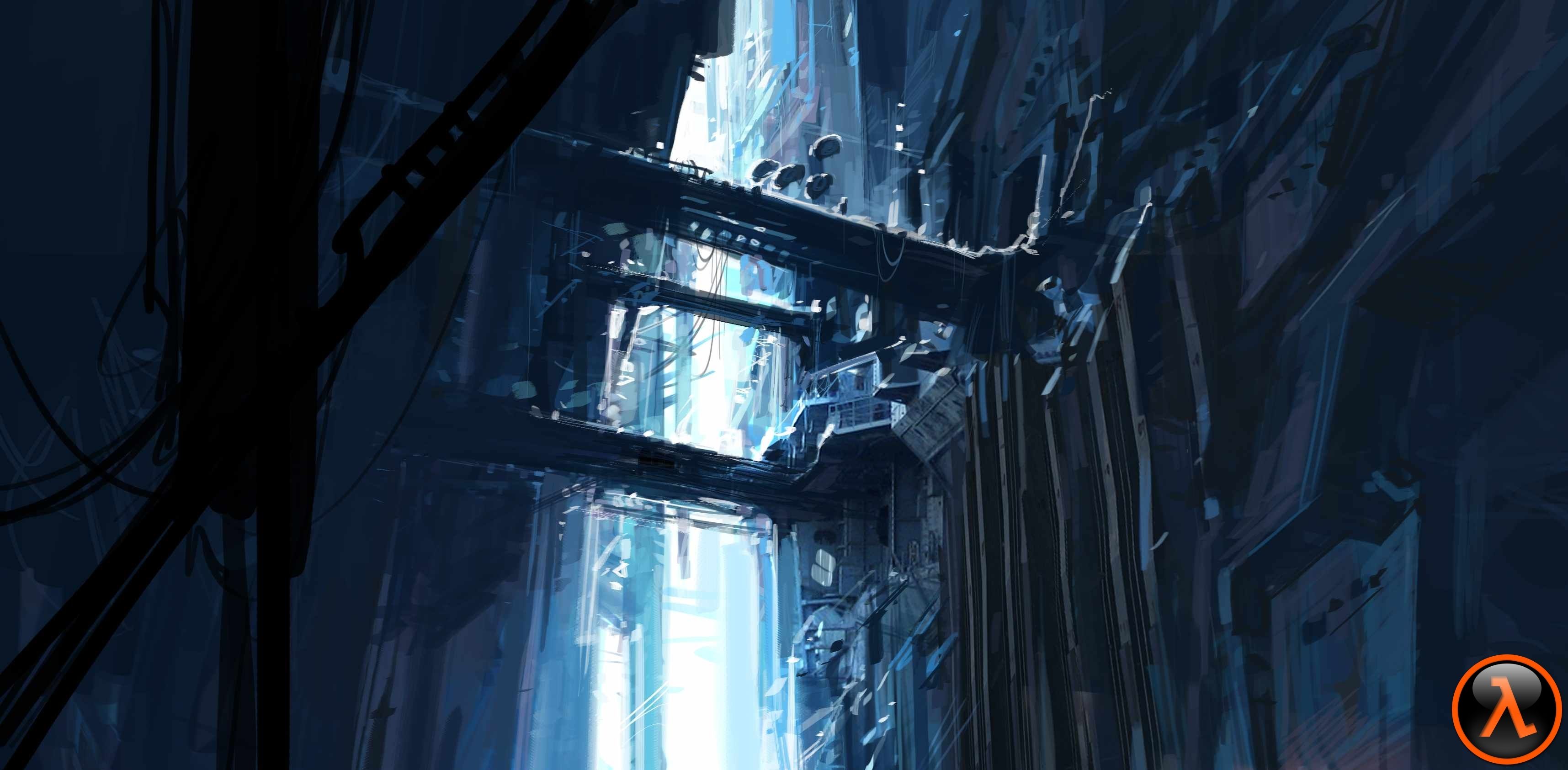 3431x1685 Half Life HD Wallpaper: A Glimpse Into A Dystopian Worldx1685