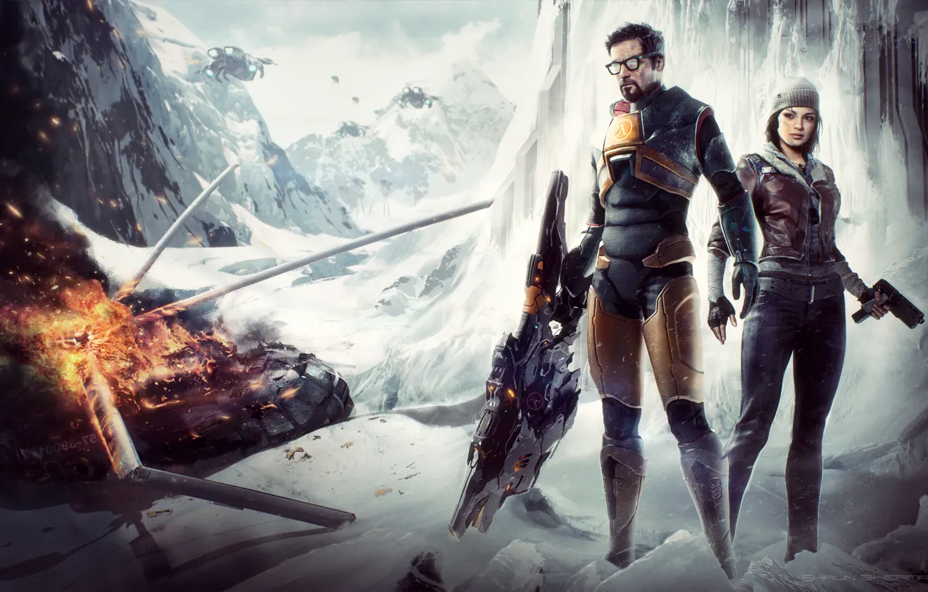1332x850 Free Half Life 2K Wallpaper For Desktop And Phone