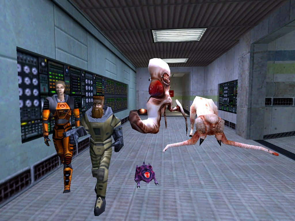 1024x768 Download Half Life Hero Freeman In Action Wallpaper