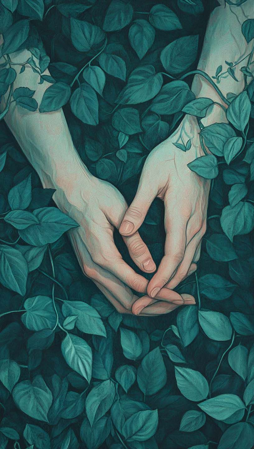 816x1440 Soothing & Beautiful Green Aesthetic Wallpaper for iPhone
