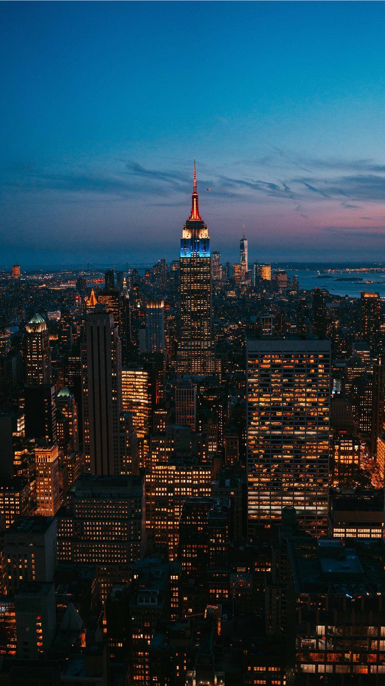 750x1334 aerial photography of city buildings iPhone 8 Wallpaper Free Download