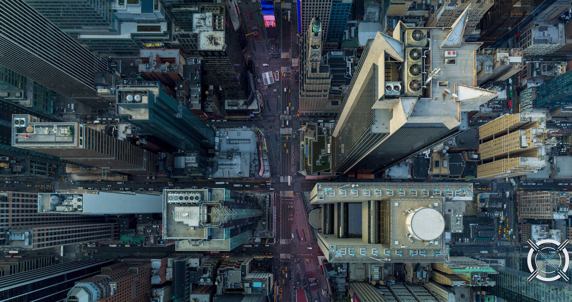 1920x1013 City From Above Wallpaper