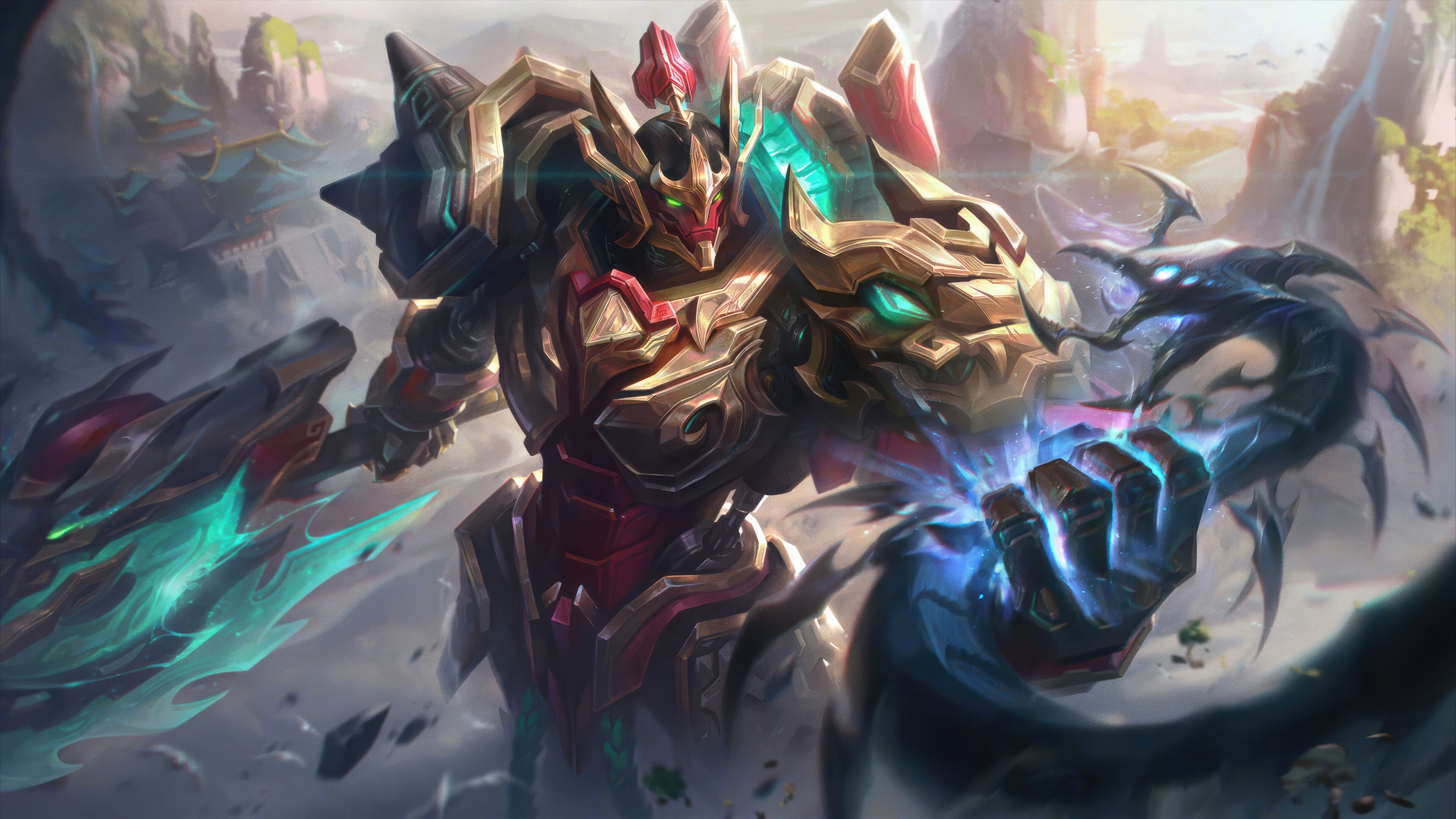 3840x2160 Darius Mecha Kingdom Skin LoL Splash Art Wallpaper 4K 8K HD PC