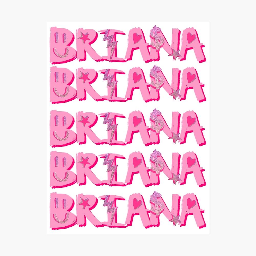 1000x1000 BRIANA name Art Board Print