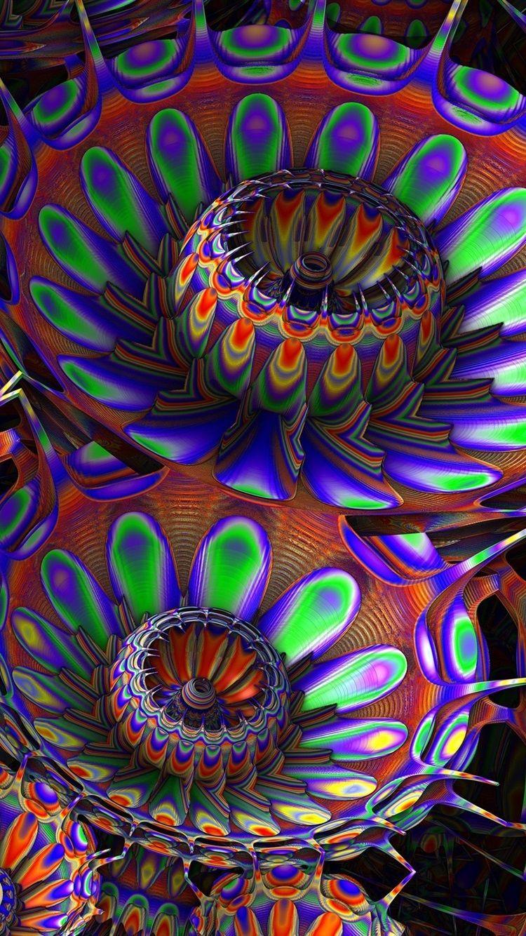 750x1334 Abstract Flowers, Rainbow Colors 750x1334 IPhone 8 7 6 6S Wallpaper, Background, Picture, Image