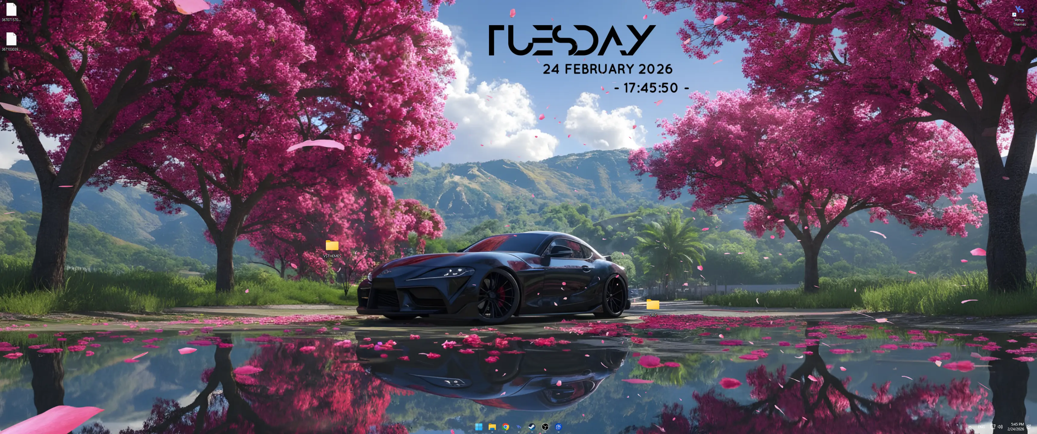 3440x1440 Live wallpaper Toyota Supra MK5 (Sakura) download on