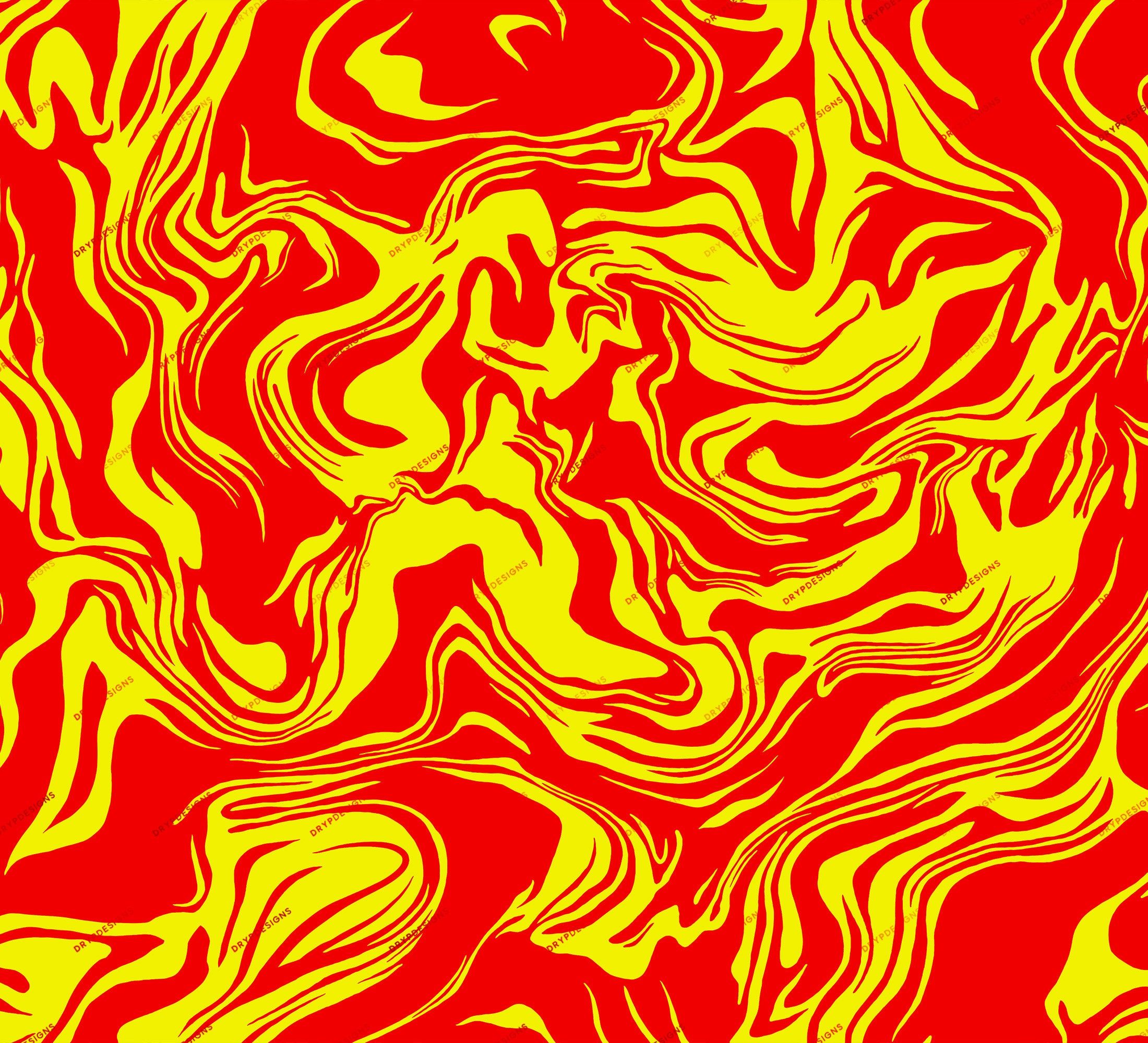 2200x2000 Red + Yellow Seamless Marble Swirl Digital Paper Background Liquid Wallpaper PNG Download Files