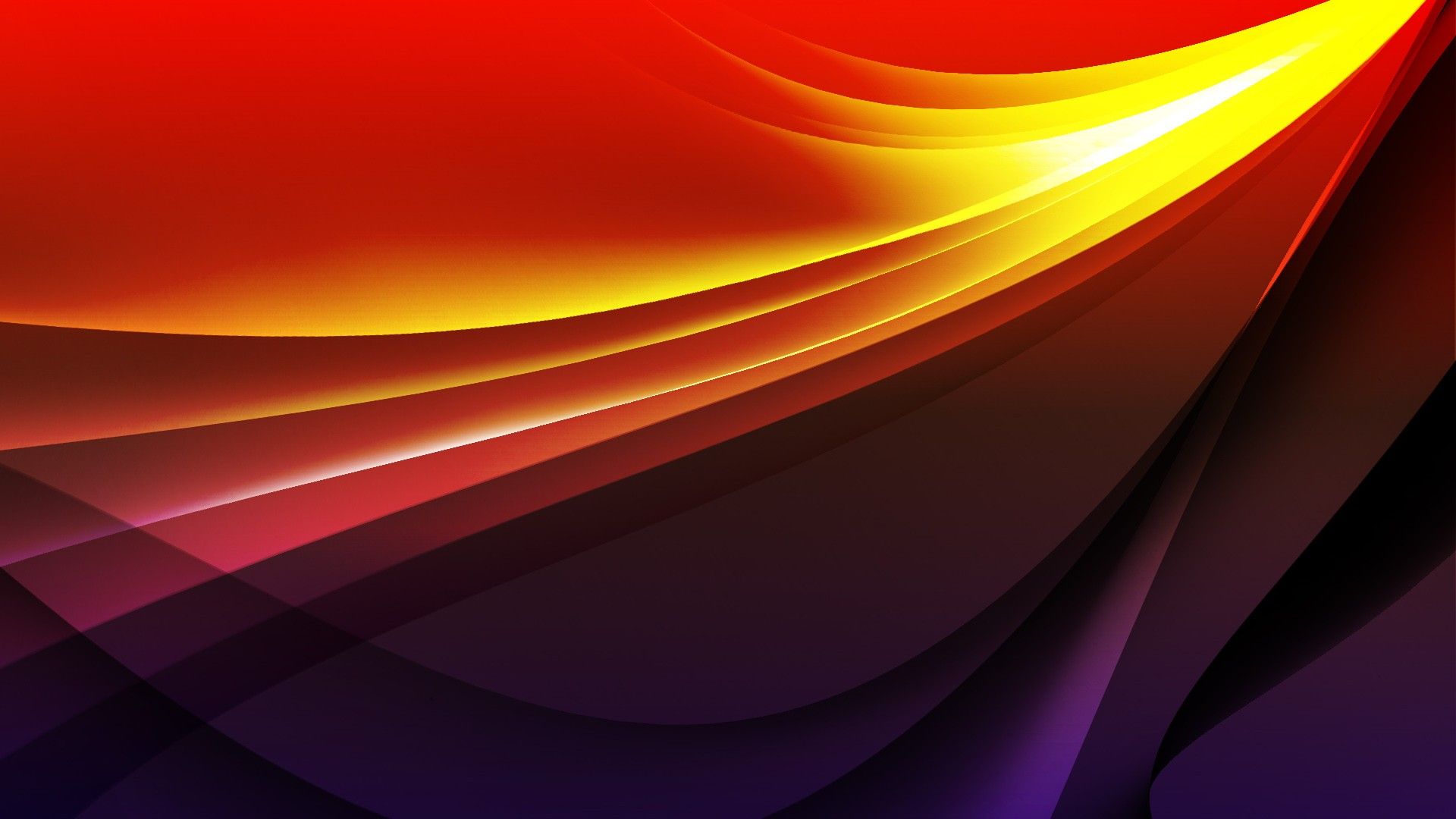1920x1080 Red And Yellow Light HD Abstract Wallpaper