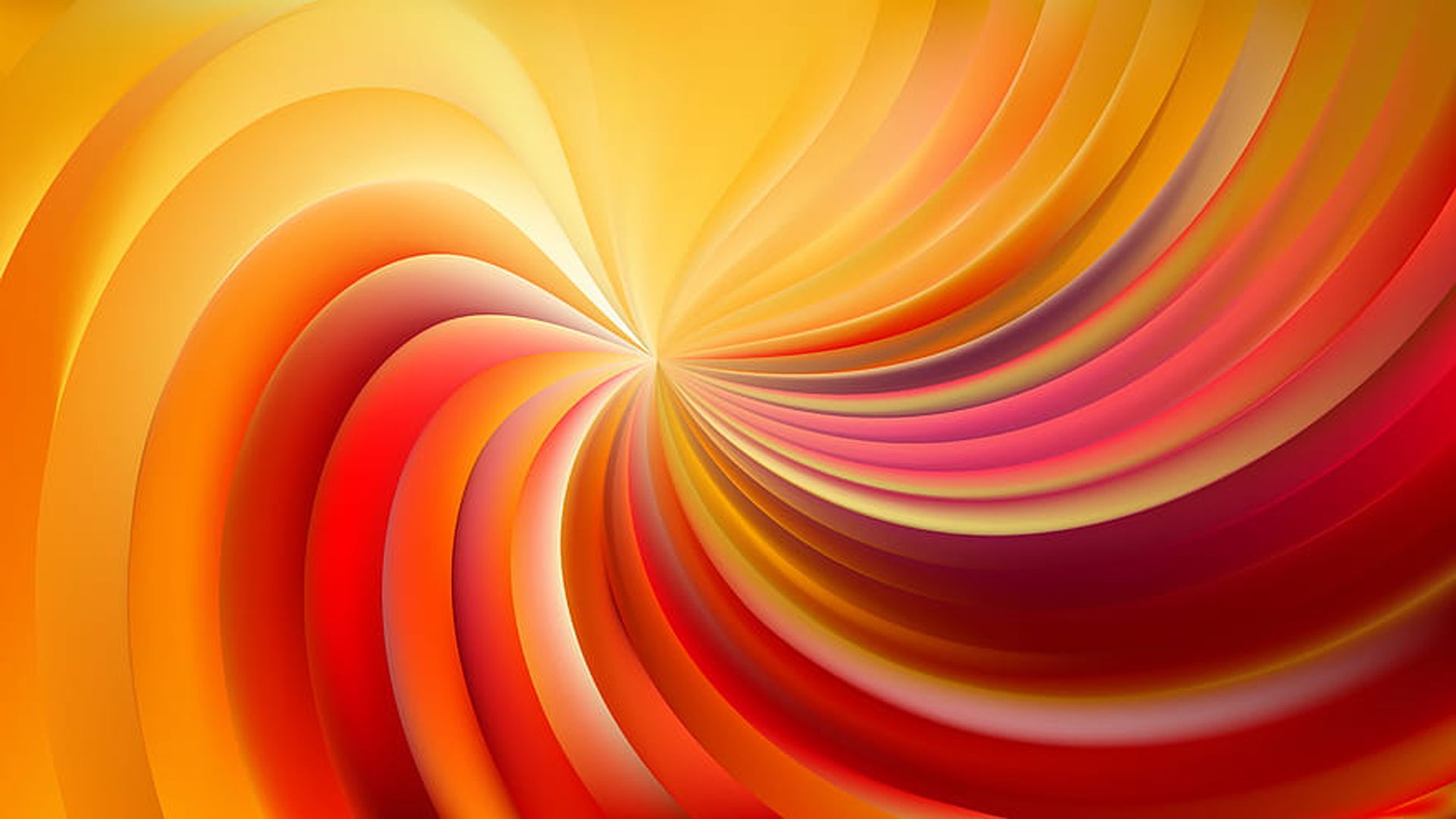 1920x1080 Red Yellow Pink Swirl Lines Vector Background HD Abstract Wallpaper