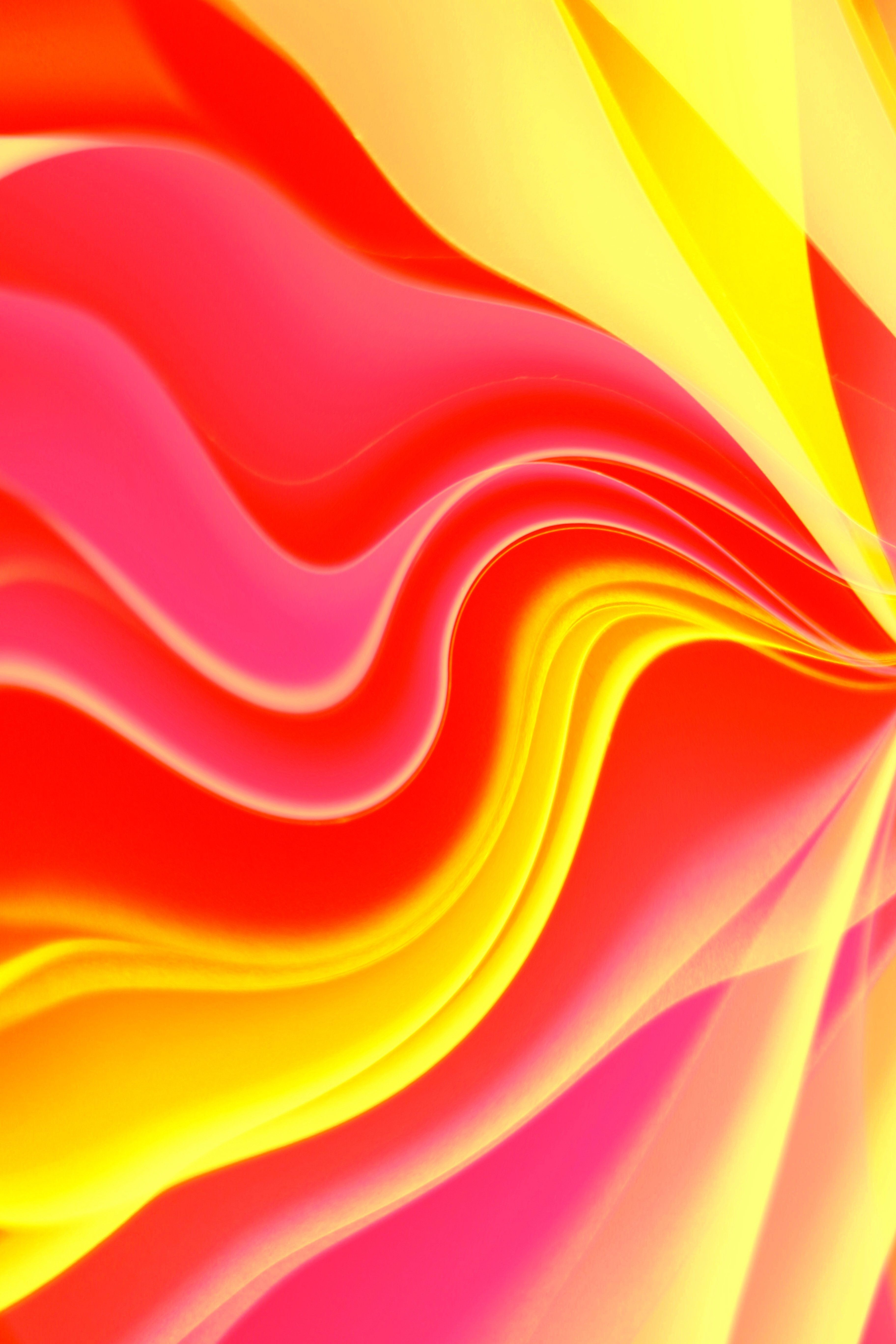 3648x5472 Colorful Abstract Wave Pattern in Vibrant Hues · Free