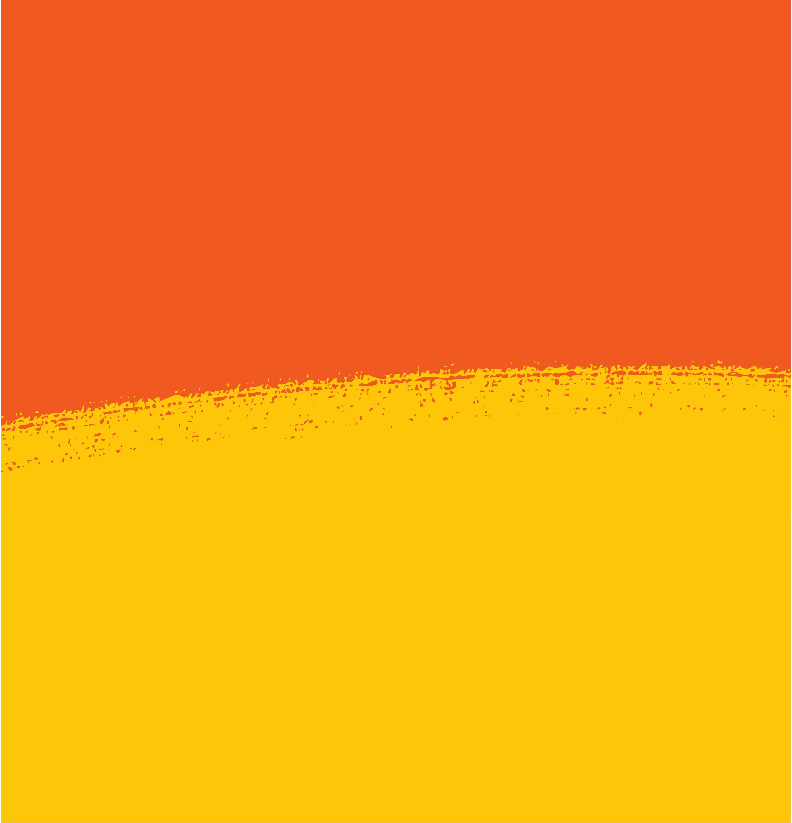 3000x3117 Orange and yellow abstract background with textured brush Vector Illustration