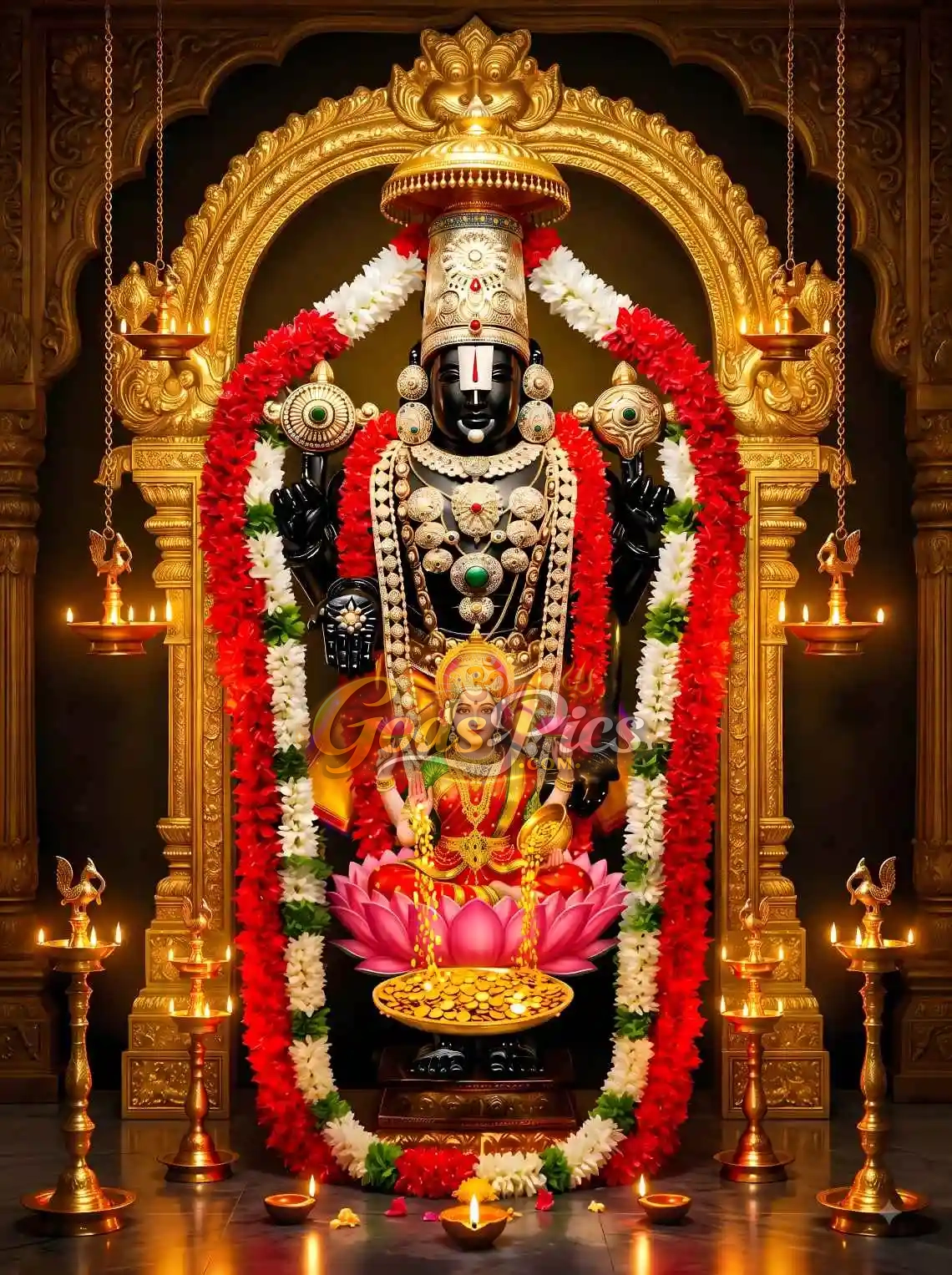 1140x1527 Lord Balaji With Lakshmi Ji HD Wallpaper Download (2 Image)