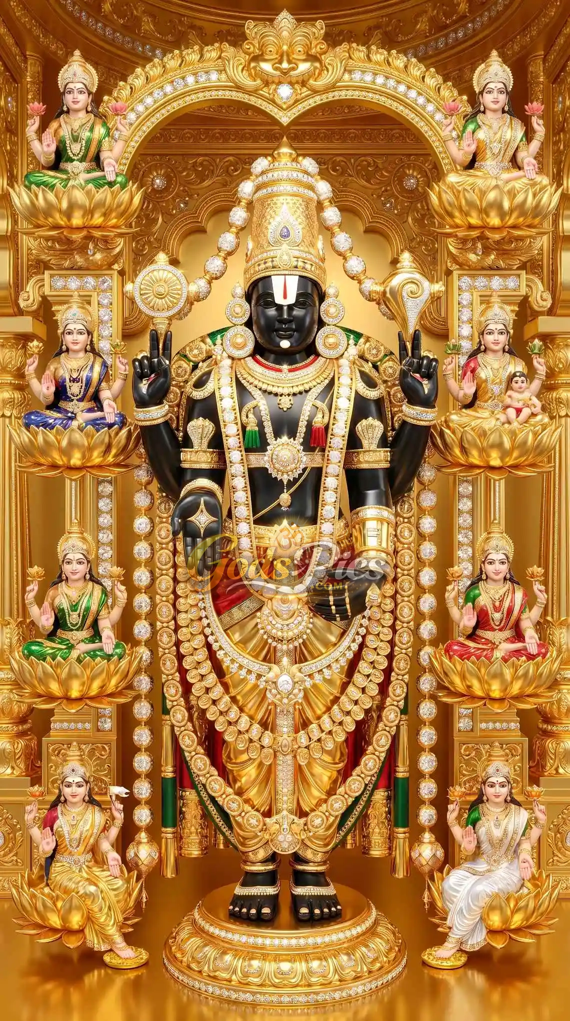 1140x2043 Lord Venkateswara (5 Image) 8K Download