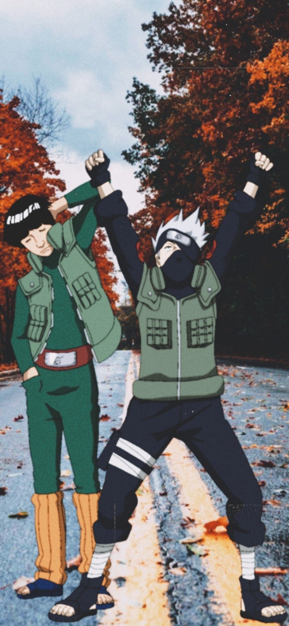 946x2048 Kakashi and Guy