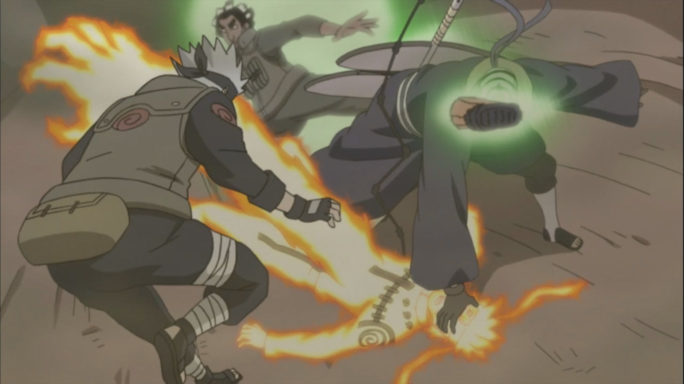 1366x768 Image (1) Kakashi And Guy Help Naruto From For Post 13805. Daily Anime Art