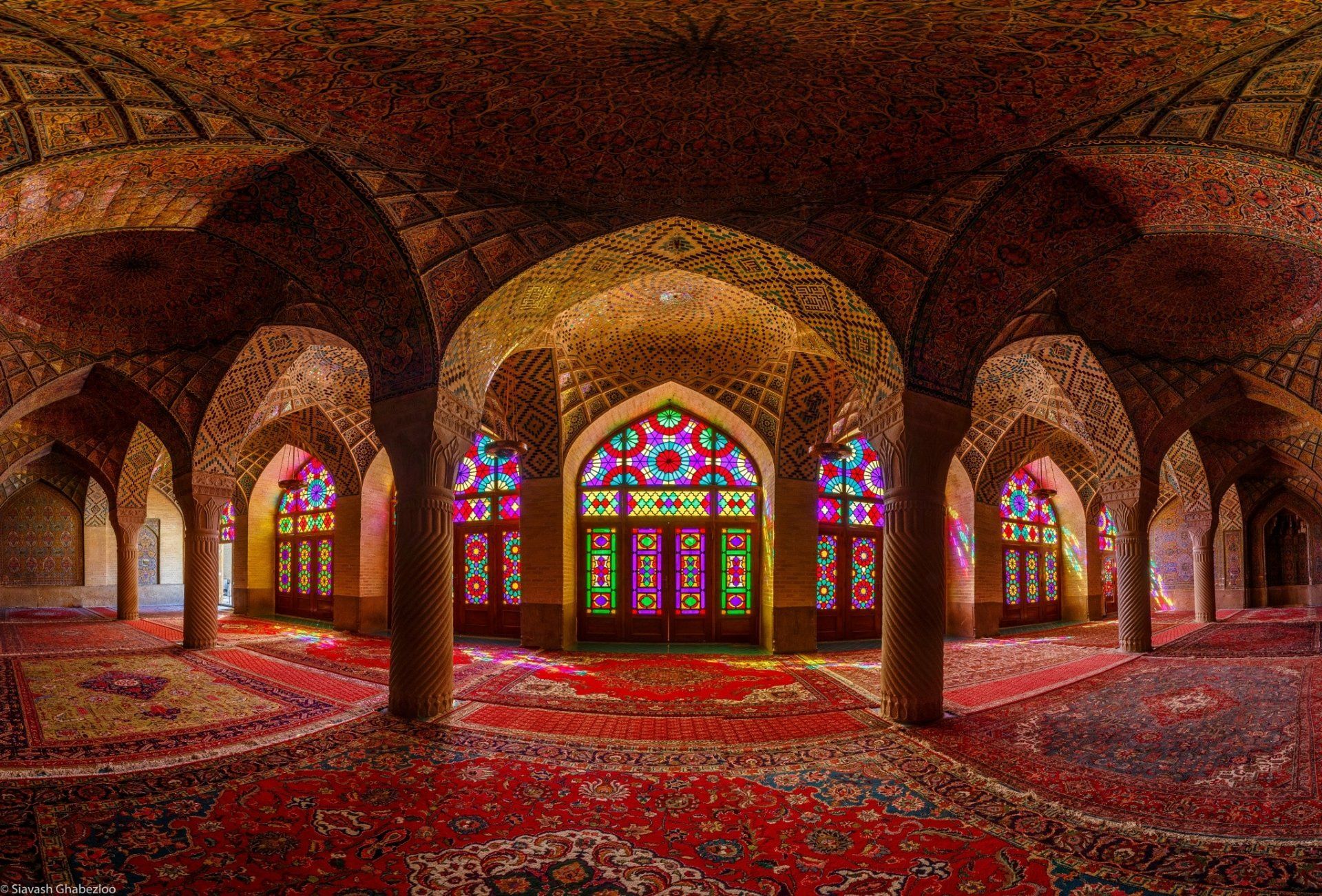 1920x1302 Colorful Stained Glass Arch in Iran Wallpaperx1389