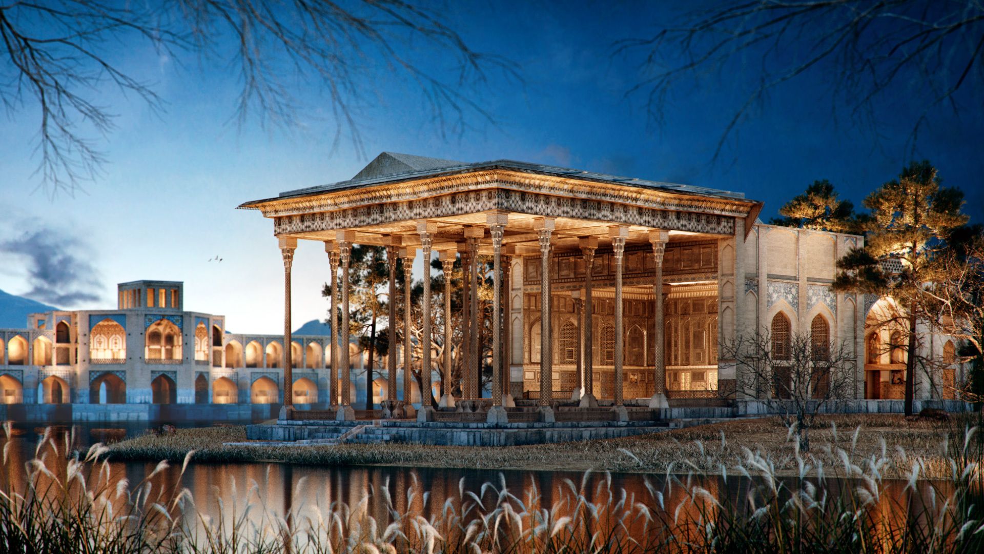 1920x1080 Gallery of Noor Completes Reconstruction of the Mirror Palace in Iran